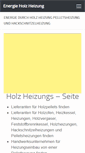 Mobile Screenshot of energie-holz-heizung.de